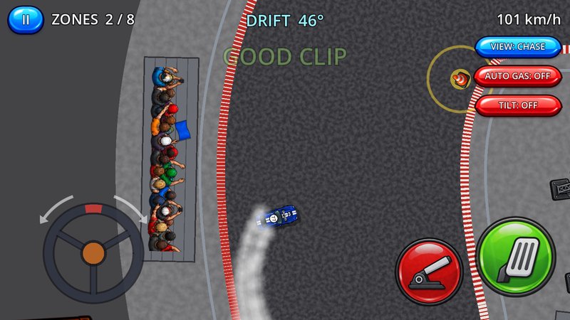 Drifting through a corner