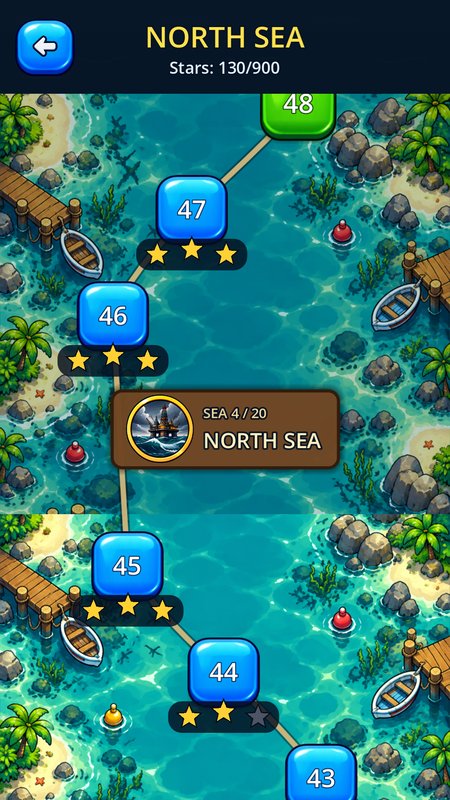 The map of the seas